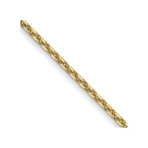 14K 16 inch.95mm Diamondcut Cable with Lobster Clasp Chain