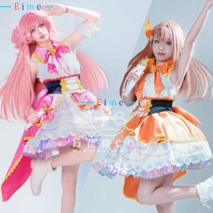 PJSK MMJ HANASATO MINORI Momoi Airi Cosplay Costume Project Sekai Cosplay Dancing Dress Anime Clothing Halloween Uniforms