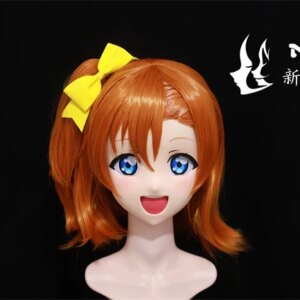 (NFD076)Customize Full Head With Lock Crossdress Doll Female/Girl Japanese Anime Cartoon Character Kig Cosplay Kigurumi Mask