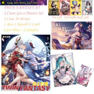 TWIN FANTASY A5 New Goddess Story Cards A5 Boards Get Full Set Anime Goddess Character Albedo Nezuko Rem Nami Power Zero 2