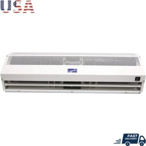 42 Inch 1350CFM Indoor Air Curtain 2 Speed Powerful Fan UL Certified Magnetic Door Switch Easy Installation