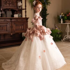 Girls Glam Teen Dresses Prom Party Junior Bridesmaids Dresses First Communion Formal Dresses Christmas Dresses/Custom