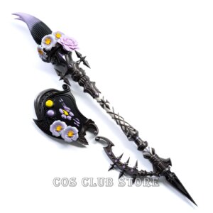 Final Fantasy Game XIV Cosplay Prop: The Elysian Morning Round Brush, the Painter’s Weapon in Eulmore Cos Costumes & Accessories
