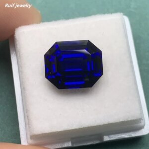Ruif Good Quality 10x12mm 8.33ct Lab Grown Sapphire Loose Gemstone for Fine Ring Peandant Making