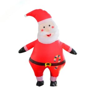 Cute Tilted Santa Claus Inflatable Costume Disguised As Party Performance Props