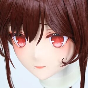 C-43Customize Full Head Resin Cartoon Cosplay Japanese Character Anime Role Play Crossdress Kigurumi Mask With Back Shell
