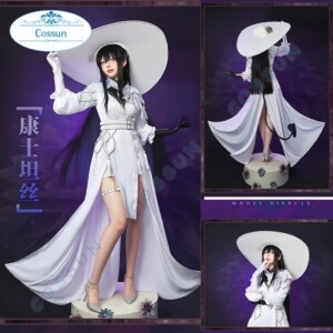 [Stock] Constance Cosplay Game Honkai: Star Rail Costume Uniform Dress With Hat Tail Halloween Carnival Party Outfit Women S-XL