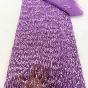 African Lace Fabric 2025 Sequins Beaded Embroidery Mesh Nigerian Bridal High Quality French Tulle Lace Fabric For Wedding Dress