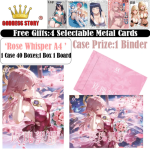 Rose Whisper A4 Color Ppaer A4 Boards Goddess Story Collection Anime Game Girl Party Swimsuit Party Doujin Toys Hobby Gifts