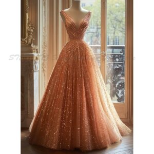 Fairy Prom Marry Dresses Women Floor Length A Line Beading V Neck Sleeveless Gorgeous Banquet Party Wedding Female Formal Gowns