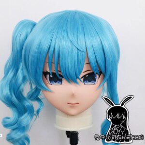 (RB0404)Customize Lockable Full Head Resin Cartoon Cosplay Japanese Character Anime Role Play Kigurumi Mask With Back Shell