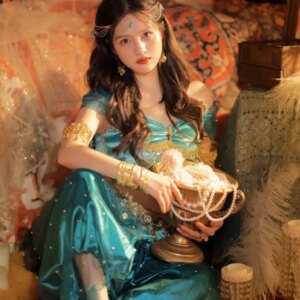 Dunhuang Ethnic Style Exotic Clothing Desert Travel Wear Matching Photo Clothes Loli Dancing Dress