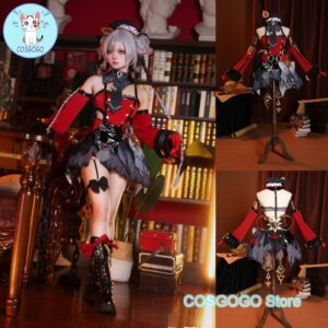 COSGOGO Game Genshin Impact Fontaine Witch Code M Cosplay Costume Halloween Outfits Women Anime Clothing