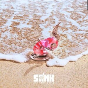 Sank Toys Sank The Child Little Sank Pink Heart Resin Painted Collection Figurine Figure Model Statue