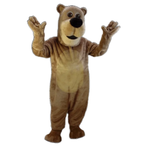 bear Mascot Costume Foam Head With Helmet Good Quality Adult Size Mascotte Outfit Suit Fancy Dress SW536