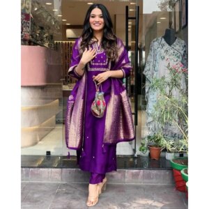 Rayon Kurti Palazzo with Dupatta Set Indian Wedding Salwar Kameez Suit Kurta’s