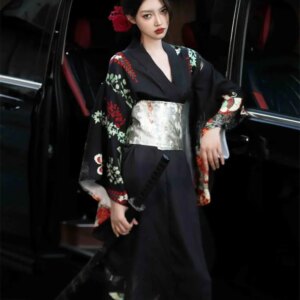 Girl Formal Dress Kimono Improved Photography Clothing Traditional Retro Japanese Bathrobe Photo Internet Famous Taking Suit