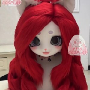 Yis cosplay Custom Furry head Kigurumi Head Cosplay Kemono Fursuit Handmade Headsets Beast Customized Fursuit Kemono Head