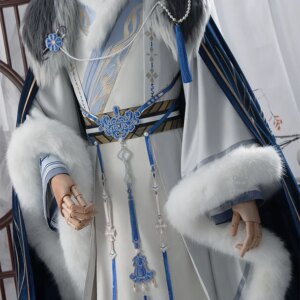 Yuan Ji Cosplay Costume Snowsuit Ashes of The Kingdom Hanfu Modified Fairy Costume Ancient Style Halloween Carnival Fancy Party