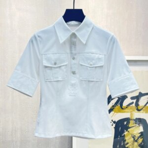 Ladies’ Women’s 25 new shirts shirt collar short sleeved T-shirt Female Clothing Women T-shirt