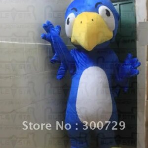 New Adult Hot Sale Foam Cute Doll Blue Bird Cartoon Mascot Costume Plush Christmas Fancy Dress Halloween Mascot Costume
