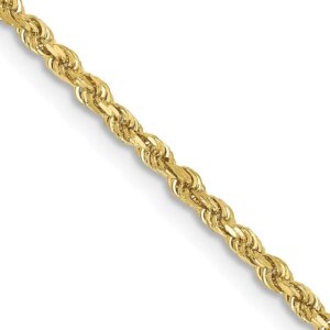 10k 1.75mm Diamondcut Rope Chain
