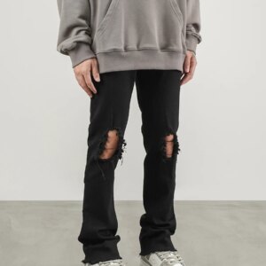 Ripped Black Fit Men’s and Women’s High Street Jeans