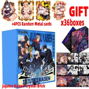 Wholesale Case 36boxes  Jujutsu Kaisen Cards Crystal Brick Gojo Tcg Ccg Anime Character Booster Box Doujin Toys And Hobbies Gift