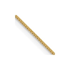 14K 16 inch.5mm Box with Lobster Clasp Chain