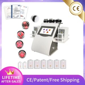 Six In One 40K KIM8 Radio Frequency Machine Cavitation Ultrasonic Machine Slimming Products Lose Weight Vacuum Therapy Lift Skin