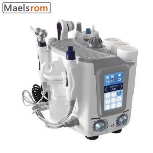 Small Bubble Hydrogen Oxygen Facial Machine 6-in-1 Professional Beauty Device for Skin Rejuvenation, Deep Cleansing Salon