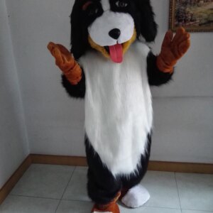 Realistic Bernese Mountain Dog Mascot Costume Adult Size Theme Anime Cosplay Cost40847umes Carnival Fancy Dress Kits