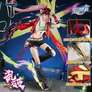 Honkai Star Rail Rappa Cosplay Costume Uniform Hat Jacket Shorts Galaxy Ranger Props Halloween Party Women Accessory FilmStyle