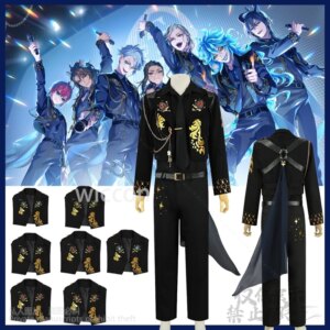 Anime Game Twisted-Wonderland 5th Cosplay Ace Jack Azul Kalim Vil Epel Idia Silver Lilia Floyd’s Costume Coat Pants Customized