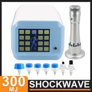 Shockwave Therapy Machine ED Treatment Sport Injury Pain Removal Health Care Body Relax Massager 300MJ Shock Wave Instrument