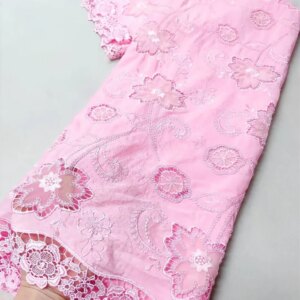 African chiffon guipure Lace Fabric High Quality embroidery French net Tulle Laces For Nigerian Wedding Dresses Sewing