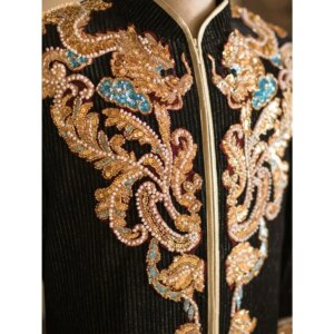 Men Traditional Xiuhe Costume Chinese Oriental Tang Suit Wedding Bridegroom Long Robe Gown Marriage Set Vintage Exquisite Qipao