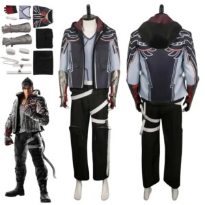 LCK01 Game Tekken 8 Jin Kazuma Cosplay Fantasia Costume Disguise for Adult Men Jacket Pants Outfits Halloween Carnival PartYh1@!