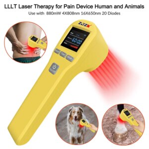 880mW home use trigeminal nerve treatment with laser apparatus for physical therapy and rehabilitation 4x808nm+16x650nm 20 diode