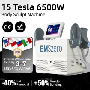 6500W EMSzero Fitness Machine for Fat Reduction & Muscle Building with Pelvic Stimulation – HI-EMT Body Sculpting Beauty Tech
