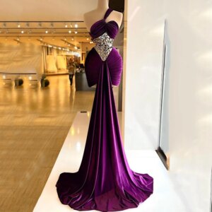 Flechazo Sexy Mini Cocktail Dress One Shoulder Sleeveless Sheath with Pleat and Diamond Women Custom Made Prom Gowns for Party