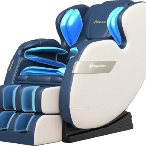 Zero Gravity, with App Control, Bluetooth, Lower Back Eating, Foot Roller, Blue