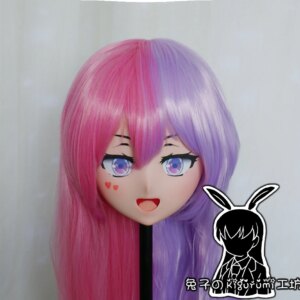 (RB6531)Quality Handmade Female Resin Cosplay Japanese Role Anime Megu Kigurumi Crossdress Doll Transgender Mask