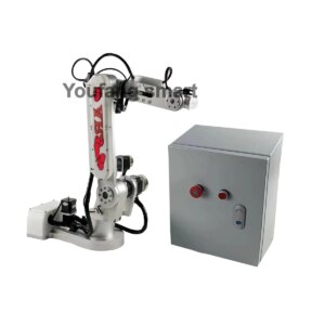2Kg Load and 63cm Arm Span 6 Dof Stepper Robot Arm with Stepping Motor AR3 Industrial Mechanical Arm for AI Training Robot Kit