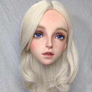 Customized Handmade Female Female/Girl Resin Half Head Cosplay Japanese Role Play BJD Kigurumi Mask Crossdresser Doll Mask