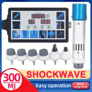 ED Treatment Shockwave Therapy Machine Physiotherapy Body Relax 300MJ Portable Shock Wave Equipment Body Massager