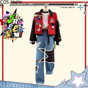 COS-HoHo Ensemble Stars Trickstar Yuuki Makoto/Hidaka Hokuto/Akehoshi Subaru/Isara Mao Build Freedom Game Suit Cosplay Costume
