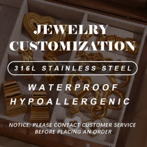 MamacitaSlay Custom Waterproof Hypoallergenic High Quality 316L Stainless Steel Jewelry Customization Accessories