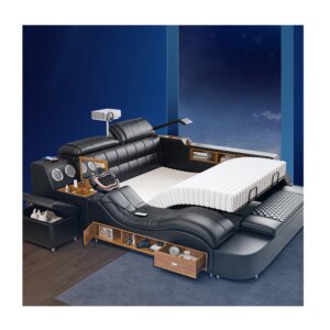 Wholesale Simple Modern Multi-function Can Lift Intelligent Electric Zero Gravity Massage Bedroom Double Wedding Bed