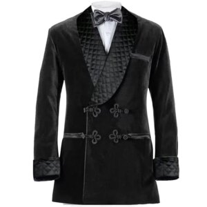 Suit Jacket for Men Velvet Jacket Shawl Lapel Long Blazer Customized Wedding Party Formal Occasion Groom Plus Size Groomsman